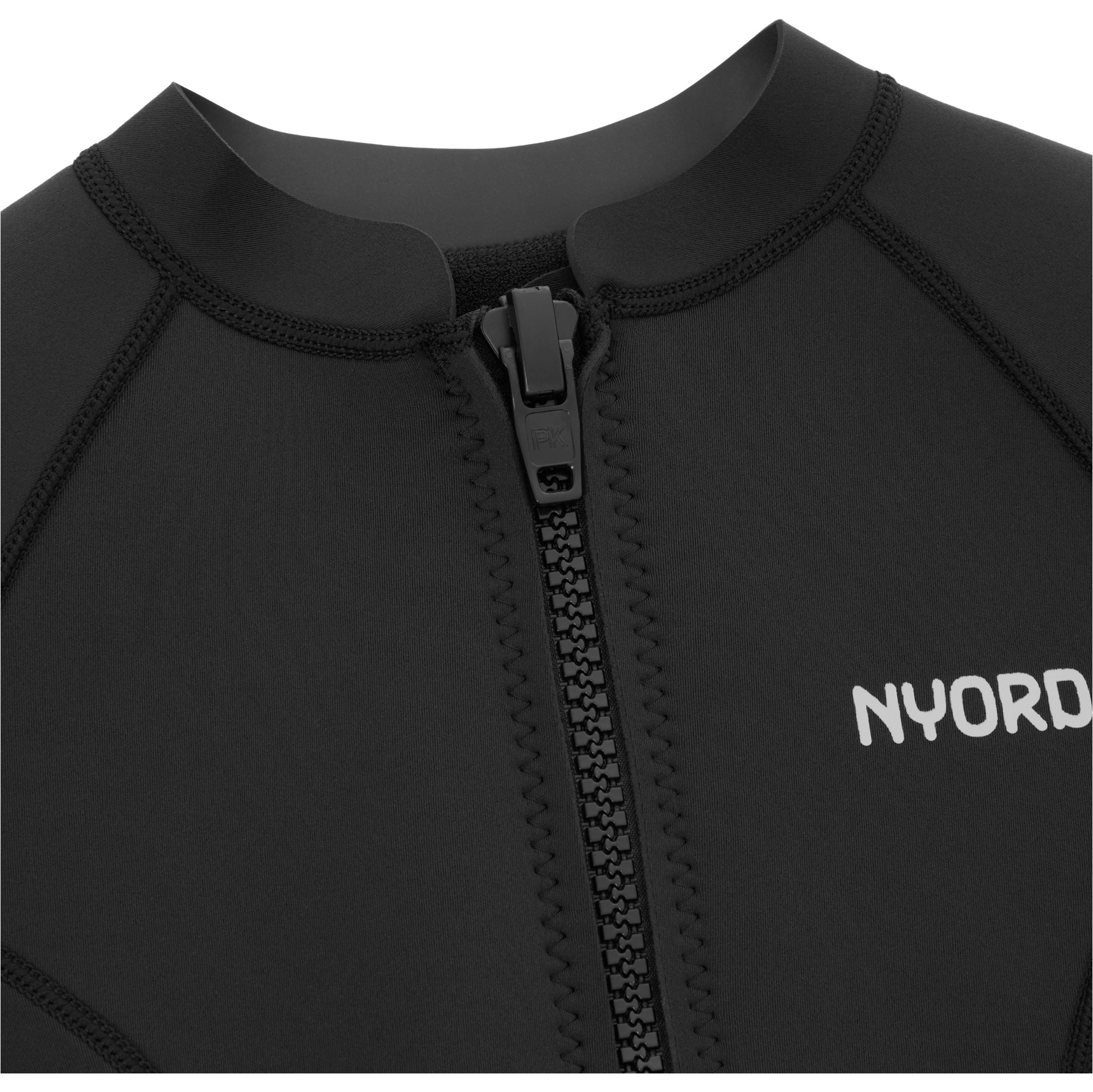 2026 Nyord Womens Solu Yulex 2/2mm Long Sleeve Front Zip Spring Shorty Wetsuit SOLWHL22001-BLK - Black